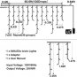 Colored Christmas Lights, 66ft 640 LED Icicle 66 ft 640 LED, Multicolor