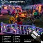 Colored Christmas Lights, 66Ft 640 LED Icicle for outside with Connectable Wire