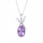 S925 Silver Fairy Natural Amethyst Necklace