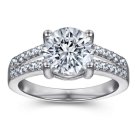 S925 Tonglin Inlaid Diamond Wedding Ring