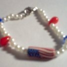 Patriotic Pearl Bracelet - Child Size