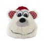 POLAR BEAR SLIPPERS WITH SANTA HAT WITH BELL CHRISTMAS