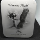 2000-2009 NEW  - Avon - Al Agnes - Pocket Watch 47mm Eagle Silver