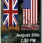 Def Leppard Journey Poster Concert USA SameDay Ship 11 x 17 inches Flags