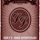 Foo Fighters Poster Concert Vancouver W Concrete Gold Tour 11 x 17 inches Ships
