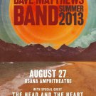 Dave Matthews Band Poster 2013 Concert SLC 11 x 17 inches Ships SameDay from USA