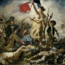 French Revolution Poster La Liberte w Eugene Delacroix 11 x 17 inches