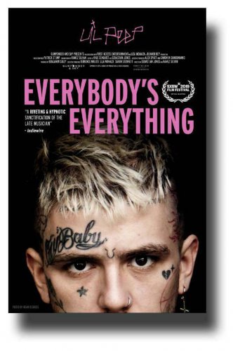 Lil Peep Poster Everybodys Everything Face 11 x 17 inches Ships SameDay from USA