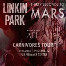 Linkin Park Poster w Thirty Seconds Concert 11 x 17 inches Ships SameDay From US