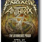 Killswitch Engage Poster Concert 2017 w Anthrax 11 x 17 inches Ships SameDay Fro