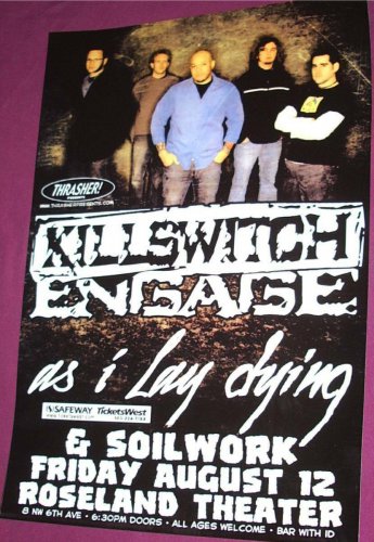 Killswitch Engage  Poster Concert 1 st Rsld 11 x 17 inches Ships SameDay From Th