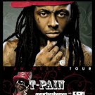Lil Wayne Poster Concert w T-Pain Cgy 11 x 17 inches Ships SameDay From USA