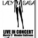 Lady Gaga Poster First Tour BW Wonder 11 x 17 Inches Ships SameDay from USA