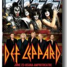Kiss Poster w Def Leppard Concert 11 x 17 inches Ships SameDay From The USA