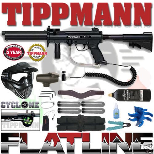 Tippmann A-5 Sniper Flatline Paintball Gun Package A5