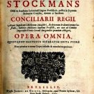Clarissimi Viri d. Petri Stockmans Opera Omnia