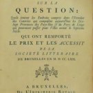 Memoires sur la Question: Quels les Endroits Compris Dans des Contr qui Compo