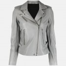 Ashley Grey Biker Leather Jacket Ashley Grey Biker Leather Jacket