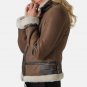 Aviator Brown Leather Jacket