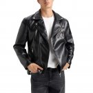 Men Black With Hood Leather Jacket Men Black With Hood Leather Jacket