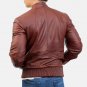 Men Bomber Brown Leather Jacket