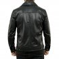 Men Holland Black Leather Trucker Jacket