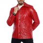 Fight Club Tyler Red Leather Jacket