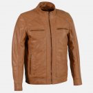 Men Brown Leather Biker Jacket Men Brown Leather Biker Jacket