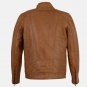 Men Brown Leather Biker Jacket