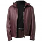 Men Maroon Zip Up Hooded Jacket Men Maroon Zip Up Hooded Jacket