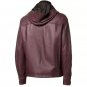 Men Maroon Zip Up Hooded Jacket