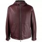 Men Maroon Zip Up Hooded Jacket