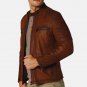 Men Antique Urban Brown Motorcycle Jacket