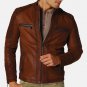 Men Antique Urban Brown Motorcycle Jacket