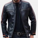 Men Vintage Café Racer Retro Three Jacket Men Vintage Café Racer Retro Three Jacket