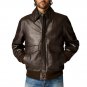 Men Aviator A2 Vintage Brown Leather Bomber