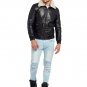 Fur Collar American Bomber Leather Jacket