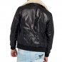 Fur Collar American Bomber Leather Jacket