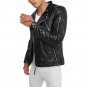 Men Asymmetrical Black Quilted Leather Moto Jacket