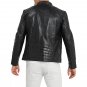 Men Asymmetrical Black Quilted Leather Moto Jacket