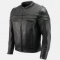 Men Black Leather Motorcycle Jacket