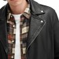 Men Berlin Black Leather Moto Jacket