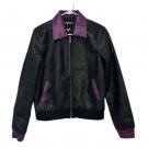 Women Pretty Poisons Skull Logo Women Black Leather Jacket Women Pretty Poisons Skull Logo Women Black Leather Jacket