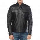 Men Lambskin Leather Regular Fit Black Jacket Men Lambskin Leather Regular Fit Black Jacket