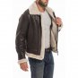 Sheepskin B3 Raf Men Fur Shearling Bomber Brown Aviator Jacket