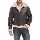 Sheepskin B3 Raf Men Fur Shearling Bomber Brown Aviator Jacket Sheepskin B3 Raf Men Fur Shearling Bomber Brown Aviator Jacket
