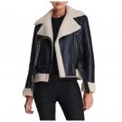 Women B3 Black Bomber Leather Aviator Jacket Women B3 Black Bomber Leather Aviator Jacket