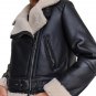 Women B3 Black Bomber Leather Aviator Jacket