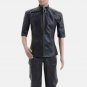 Men Albert Evil 5 Black Leather Trench Coat