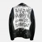 Black And White G Easy Leather Jacket